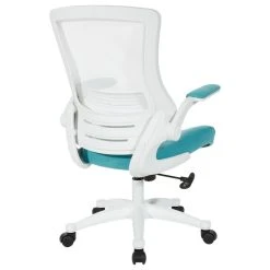 Office Star Products White Screen Back Manager's Chair, Linen Stone Fabric, Linen Turquoise -Boraam Industries Shop d611cdd30de51590 2085 w800 h800 b1 p0