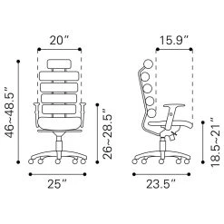 Zuo Modern Contemporary Unico Office Chair 19 Zuo Modern Contemporary Unico Office Chair -Boraam Industries Shop d641e59d00f5c6c4 3442 w800 h800 b1 p0