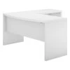 Bush Business Furniture Echo Bow Front L Shaped Desk In Pure White - Engineered Wood -Boraam Industries Shop d6a1158d0be334c0 7237 w800 h800 b1 p0