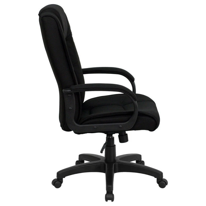 Flash Furniture Black Fabric Executive Swivel Office Chair GO-5301B-BK-GG 4 Flash Furniture Black Fabric Executive Swivel Office Chair GO-5301B-BK-GG - Image 2