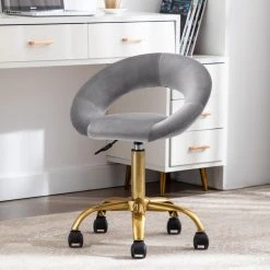 Duhome Elegant Lifestyle Open-Back Salon Spa Rolling Stool, Grey-Velvet 11 Duhome Elegant Lifestyle Open-Back Salon Spa Rolling Stool, Grey-Velvet -Boraam Industries Shop d781d2da0096054c 6459 w800 h800 b0 p0