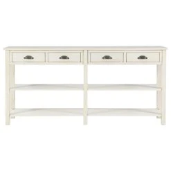 Powell Furniture Cream Crackle Console