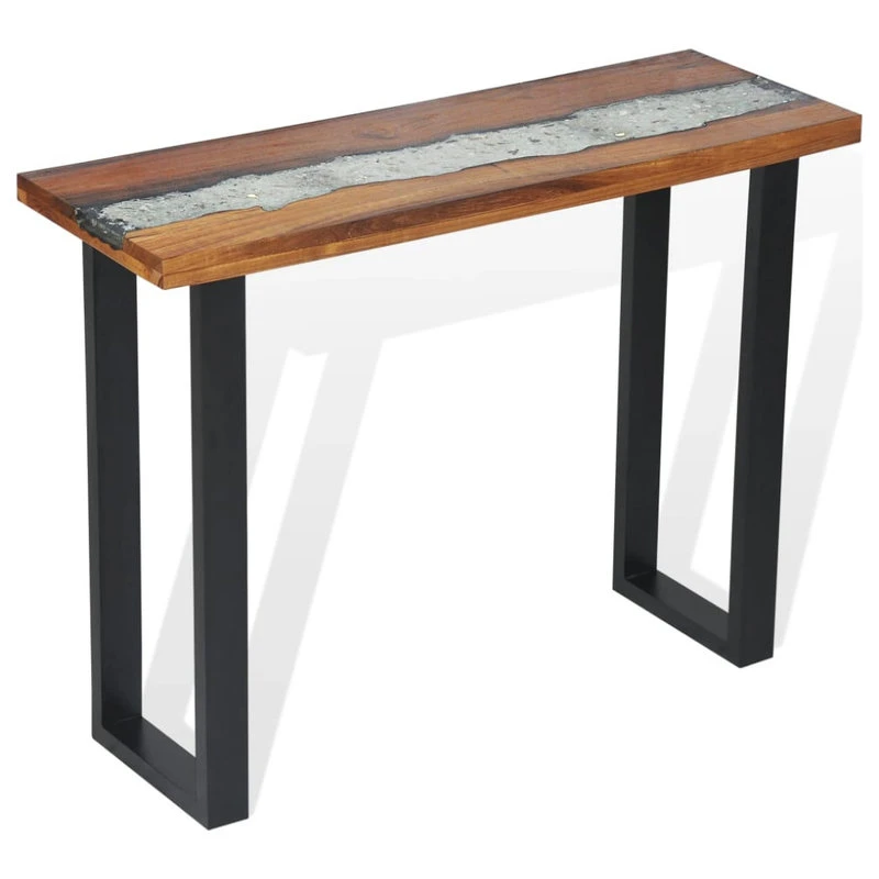 Vida XL International B.V. VidaXL Solid Teak Console Table Industrial End Side Living Room Furniture 10 Vida XL International B.V. VidaXL Solid Teak Console Table Industrial End Side Living Room Furniture - Image 8