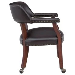 Comfort Pointe Cavett Caster Game Chair, Brown -Boraam Industries Shop d891a6010fda35dc 7890 w800 h800 b1 p0
