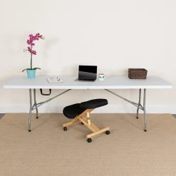 Flash Furniture 8-Foot Bi-Fold Granite White Plastic Banquet And Event Folding Table 11 Flash Furniture 8-Foot Bi-Fold Granite White Plastic Banquet And Event Folding Table -Boraam Industries Shop d891f577006dd9b3 4243 w800 h800 b0 p0