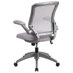 BTNYC Mid-Back Mesh Swivel Task Chair With Frame And Flip-Up Arms, Gray -Boraam Industries Shop d9c1aba40a0cb7aa 9405 w800 h800 b1 p0