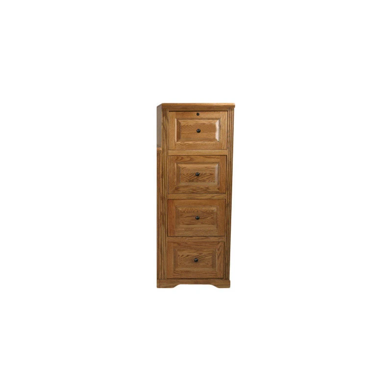 Eagle Furniture Oak Ridge 4-Drawer File Cabinet, Lite Oak 3 Eagle Furniture Oak Ridge 4-Drawer File Cabinet, Lite Oak