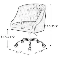 Karat Home Lydia Task Chair, Turquoise 19 Karat Home Lydia Task Chair, Turquoise -Boraam Industries Shop db81a44200668088 1362 w800 h800 b1 p0