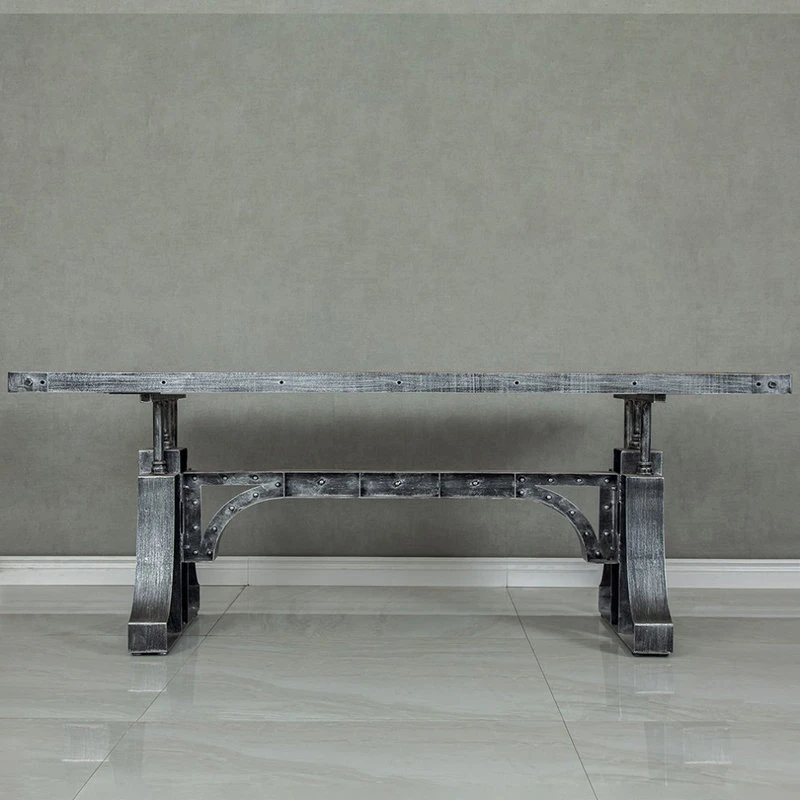 HOMARY Industrial Office Desk Executive Desk With Solid Wood Top Bridge Base, Small 5 HOMARY Industrial Office Desk Executive Desk With Solid Wood Top Bridge Base, Small - Image 3