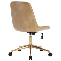 Duhome Elegant Lifestyle Faux Leather Golden Base Swivel Desk Chair, Camel -Boraam Industries Shop dd21b468003867e5 1927 w800 h800 b1 p0
