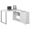 Monarch Specialties Computer Desk, Home Office, Corner, L Shape, Work, Laptop, Metal, White -Boraam Industries Shop df01d94309d67a96 3790 w800 h800 b1 p0