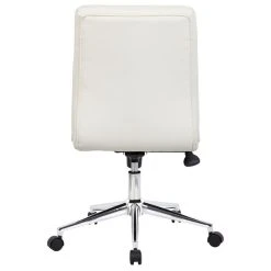 Boss Office Products Boss Office Modern Faux Leather Tufted Ergonomic Office Swivel Chair In White -Boraam Industries Shop e091386e0043177c 4420 w800 h800 b1 p0