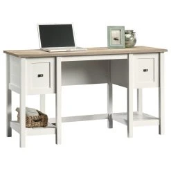 Sauder Cottage Road Wood Computer Desk In Soft White