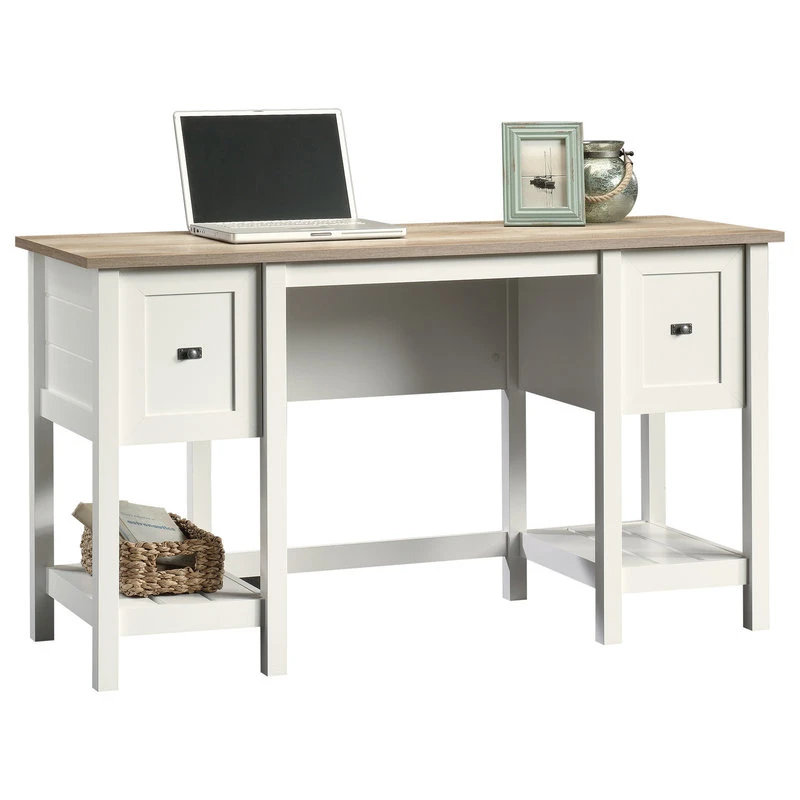 Sauder Cottage Road Wood Computer Desk In Soft White 3 Sauder Cottage Road Wood Computer Desk In Soft White