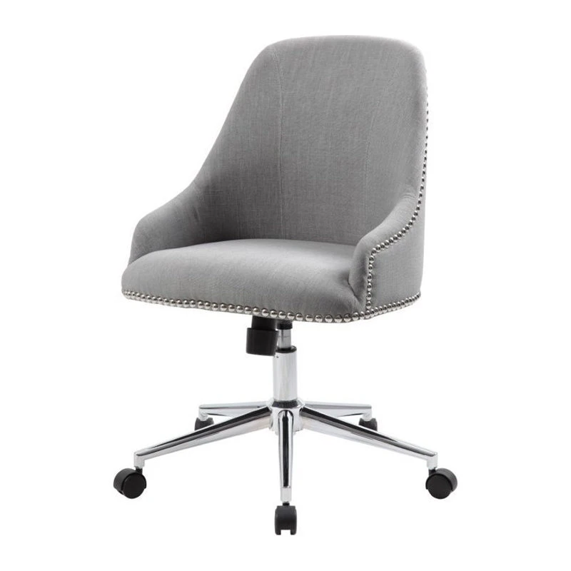 Boss Office Products Carnegie Desk Chair, Gray 3 Boss Office Products Carnegie Desk Chair, Gray