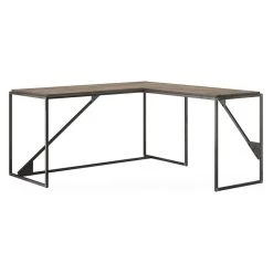 Bush Business Furniture Bush Furniture Refinery 62W L Shaped Industrial Desk With Return In Rustic Gray -Boraam Industries Shop e131f8fe0fb4d002 8001 w800 h800 b1 p0
