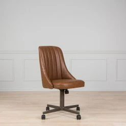 AW Furniture Swivel Dining Caster Chair, Brown -Boraam Industries Shop e1d13a860a147528 1689 w800 h800 b0 p0