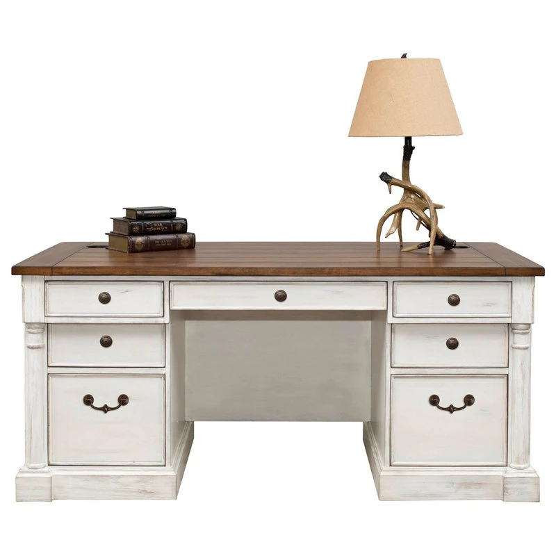 Martin Furniture Durham 66" Doble Pedestal Executive Desk 4 Martin Furniture Durham 66" Doble Pedestal Executive Desk - Image 2