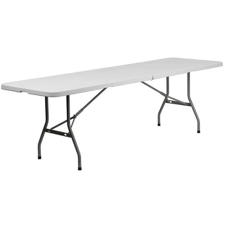 Flash Furniture 8-Foot Bi-Fold Granite White Plastic Banquet And Event Folding Table 3 Flash Furniture 8-Foot Bi-Fold Granite White Plastic Banquet And Event Folding Table