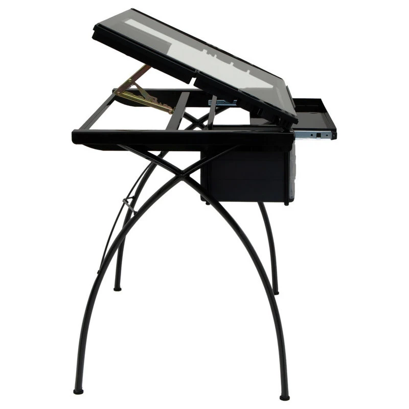 Studio Designs Futura Craft Station, Black And Clear Glass 5 Studio Designs Futura Craft Station, Black And Clear Glass - Image 4