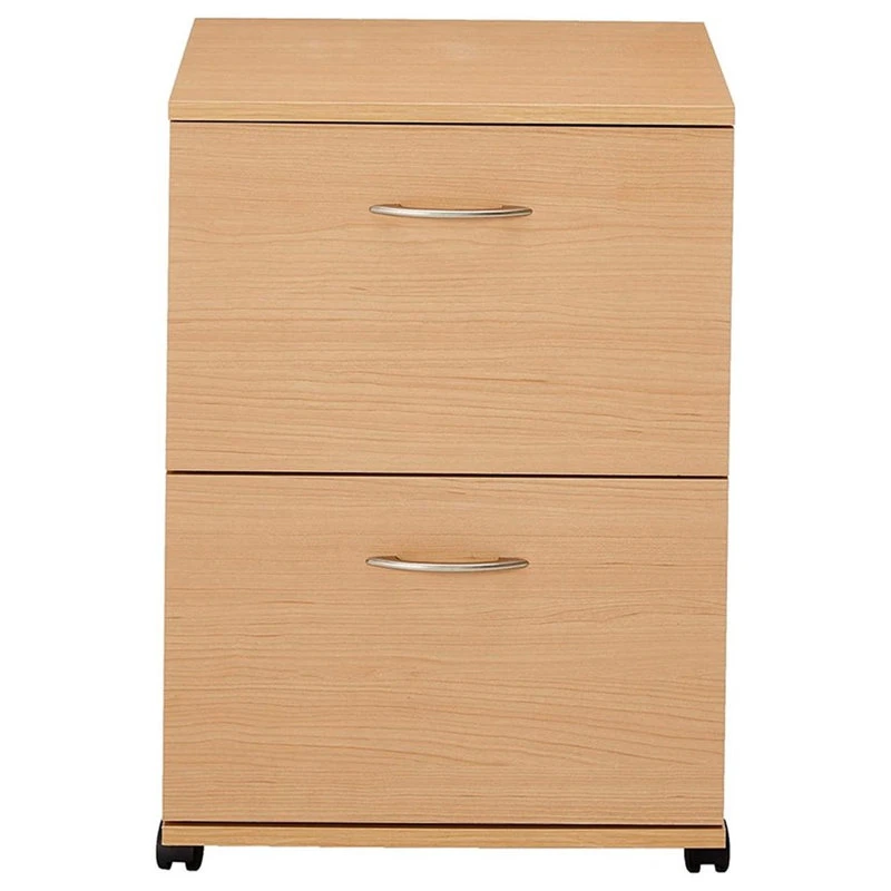 Bowery Hill 2 Drawer Mobile Vertical Filing Cabinet In Natural Maple 7 Bowery Hill 2 Drawer Mobile Vertical Filing Cabinet In Natural Maple - Image 5