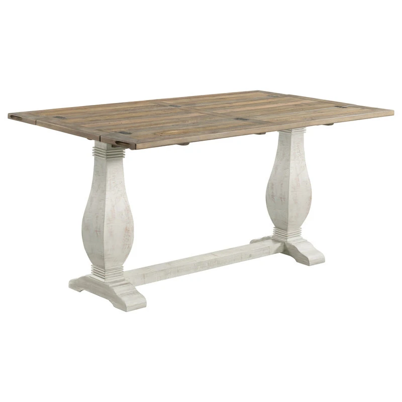 Martin Svensson Home Napa Solid Wood Flip Top Sofa Table White Stain And Natural 6 Martin Svensson Home Napa Solid Wood Flip Top Sofa Table White Stain And Natural - Image 4