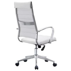 Homedotdot Ergonomic High Back Swivel Boss Ribbed PU Leather Office Chair Modern, White -Boraam Industries Shop e75186310e585702 1068 w800 h800 b1 p0