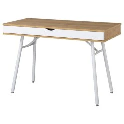 Rta Products- L Techni Mobili Workstation With Cord Management And Storage, Pine