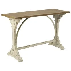 Tripar International Farmhouse Style Wood Console Table