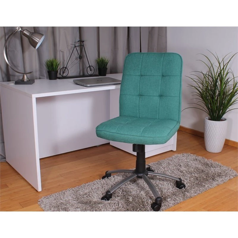 Boss Office Products Boss Pretty Parsons Modern Armless Office Chair In Green 4 Boss Office Products Boss Pretty Parsons Modern Armless Office Chair In Green - Image 2