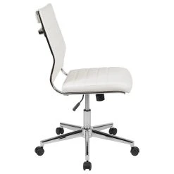 Offex Mid-Back Armless LeatherSoft Ribbed Executive Swivel Office Chair, White 14 Offex Mid-Back Armless LeatherSoft Ribbed Executive Swivel Office Chair, White -Boraam Industries Shop e9815b900e5f52c4 9622 w800 h800 b1 p0