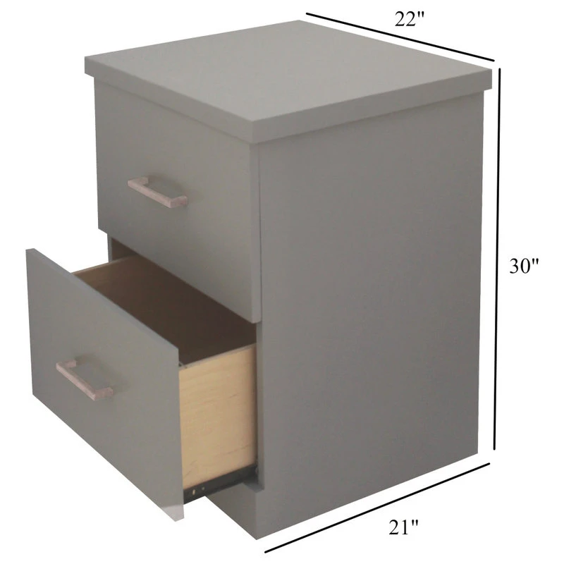 Forest Designs Furniture Oslo 2 Drawer File Cabinet, Navy Blue 7 Forest Designs Furniture Oslo 2 Drawer File Cabinet, Navy Blue - Image 5