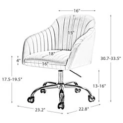 Karat Home Swivel Task Chair With Tufted Back, Ivory -Boraam Industries Shop ea812cb003749b1a 1314 w800 h800 b1 p0
