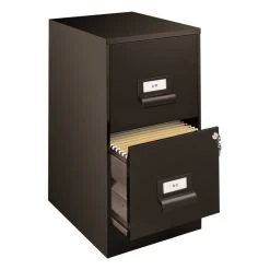 Home Square 2 Drawer Metal Vertical Wood Filing Cabinet Set In Black (Set Of 2) -Boraam Industries Shop ec51a1a001f4d400 1093 w800 h800 b1 p0