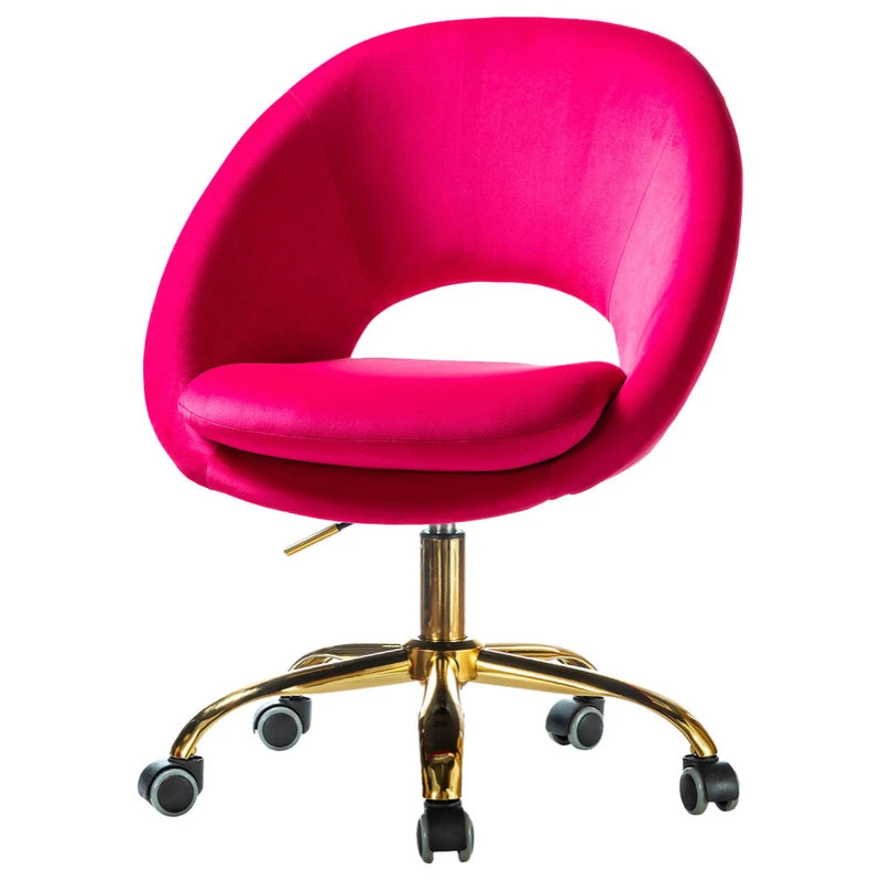 Karat Home Savas Task Chair, Fuchsia 3 Karat Home Savas Task Chair, Fuchsia