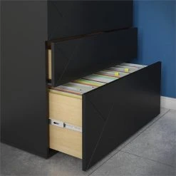 Nexera 608606 Atypik 3Drawer Storage And Filing Cabinet Black -Boraam Industries Shop ed61a28f0fb75bcb 5046 w800 h800 b0 p0