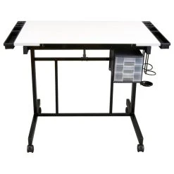 Studio Designs Deluxe Craft Station, Black And White -Boraam Industries Shop edf143f0072114a8 4876 w800 h800 b1 p0