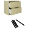 Hirsh Industries LLC Hirsh 30"W 2 Drawer Metal Lateral Cabinet Set Beige With Front To Back Rails -Boraam Industries Shop ee412aed0247d51c 4642 w800 h800 b1 p0