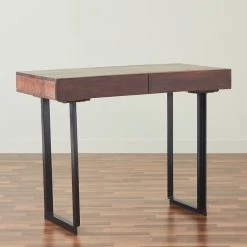 OakIdea Glide Office Desk, Walnut - With Storage -Boraam Industries Shop ee81ba250092bee3 0270 w800 h800 b0 p0