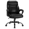 Costway 400 LBS Big & Tall Leather Office Chair Adjustable High Back Task Chair -Boraam Industries Shop ef21f56b00cc7a56 9271 w800 h800 b1 p0