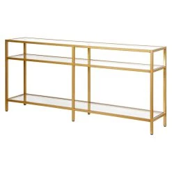 Henn&Hart 64" Brass Metal/Glass Console Table 9 Henn&Hart 64" Brass Metal/Glass Console Table -Boraam Industries Shop f061bc200ffa938f 7178 w800 h800 b1 p0