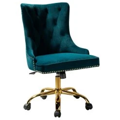 Karat Home Swivel Task Chair, Teal