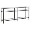 Henn&Hart 64" Blackened Bronze Metal/Glass Console Table 1 Henn&Hart 64" Blackened Bronze Metal/Glass Console Table -Boraam Industries Shop f261c39f0fe2d90a 7185 w800 h800 b1 p0