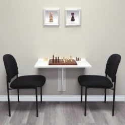 InPlace 30in Collapsible Wall Mounted Desk Shelf White -Boraam Industries Shop f371d2ae00e89439 2464 w800 h800 b0 p0