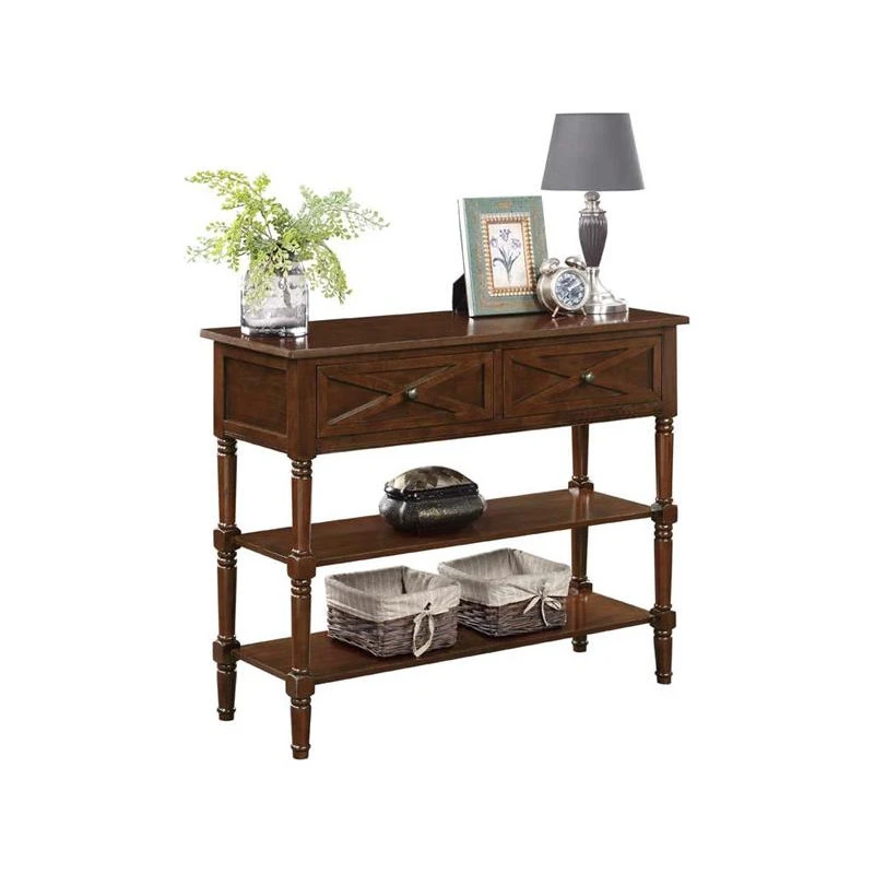 Convenience Concepts Country Oxford 2-Drawer Console Table Espresso Wood Finish 3 Convenience Concepts Country Oxford 2-Drawer Console Table Espresso Wood Finish