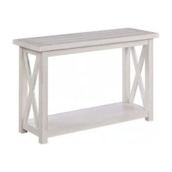 Homestyles Seaside Lodge Wood Console Table In Off White