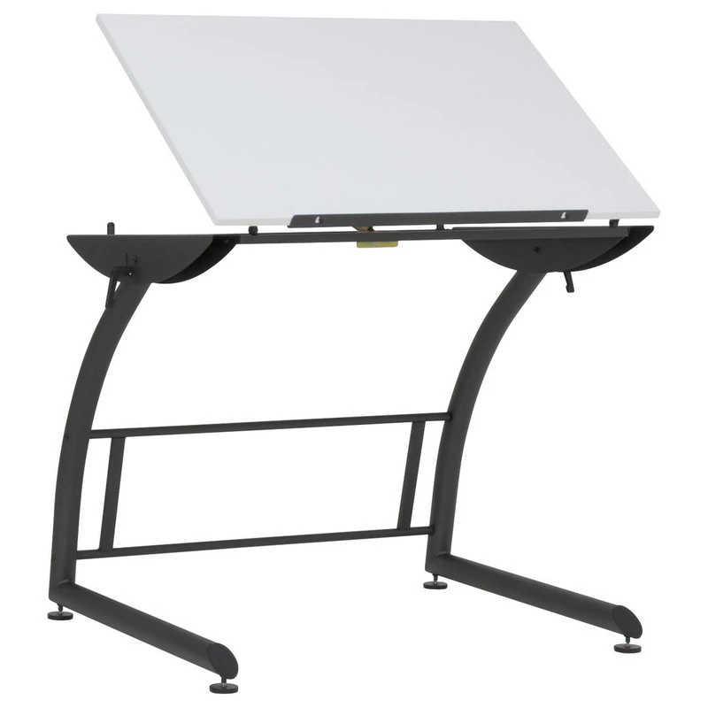 Offex Triflex Standing Height Adjustable Drawing Table - Charcoal Black, White 3 Offex Triflex Standing Height Adjustable Drawing Table - Charcoal Black, White