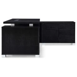 Zuri Furniture 79” Ford Black Oak Wood Desk Right Return Letter/Legal Filing Drawers/Storage -Boraam Industries Shop f5a1874f0aba98d6 8289 w800 h800 b1 p0