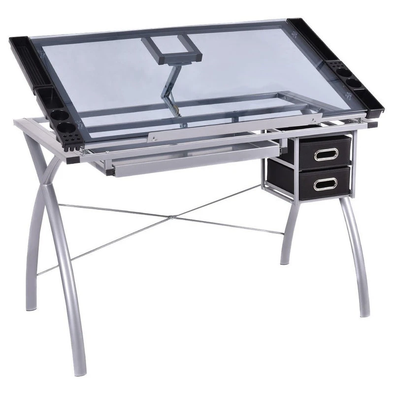 Imtinanz Modern Style Adjustable Drawing Desk Drafting Table With Drawers 3 Imtinanz Modern Style Adjustable Drawing Desk Drafting Table With Drawers