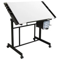 Studio Designs Deluxe Craft Station, Black And White